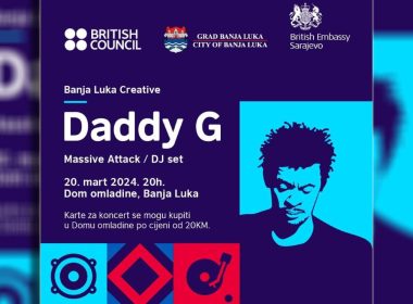 Daddy G (Massive Attack) 20. marta u Domu omladine Banja Luka 